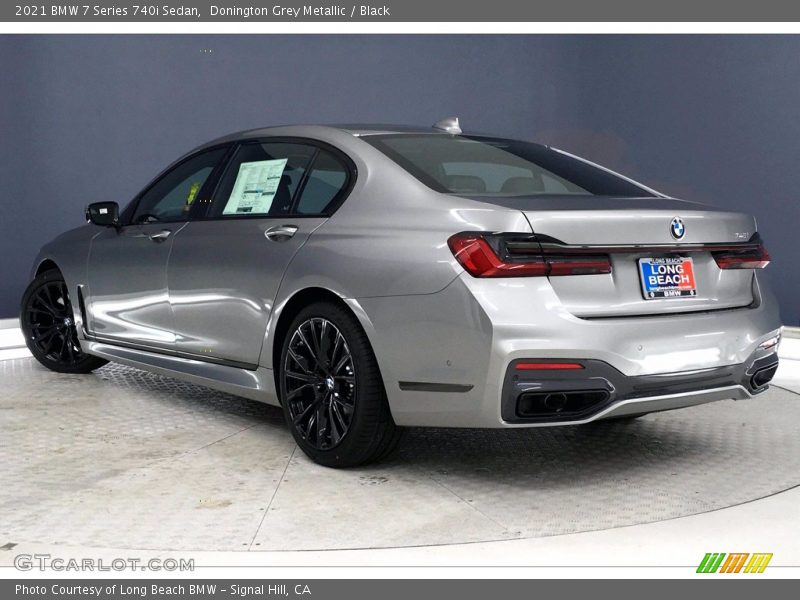 Donington Grey Metallic / Black 2021 BMW 7 Series 740i Sedan