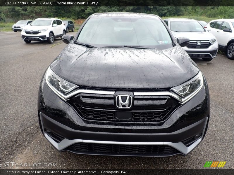 Crystal Black Pearl / Gray 2020 Honda CR-V EX AWD