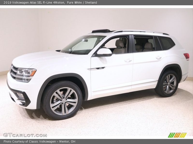 Pure White / Shetland 2019 Volkswagen Atlas SEL R-Line 4Motion