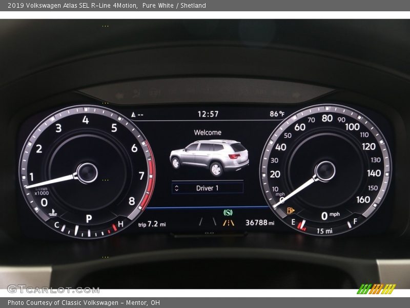  2019 Atlas SEL R-Line 4Motion SEL R-Line 4Motion Gauges