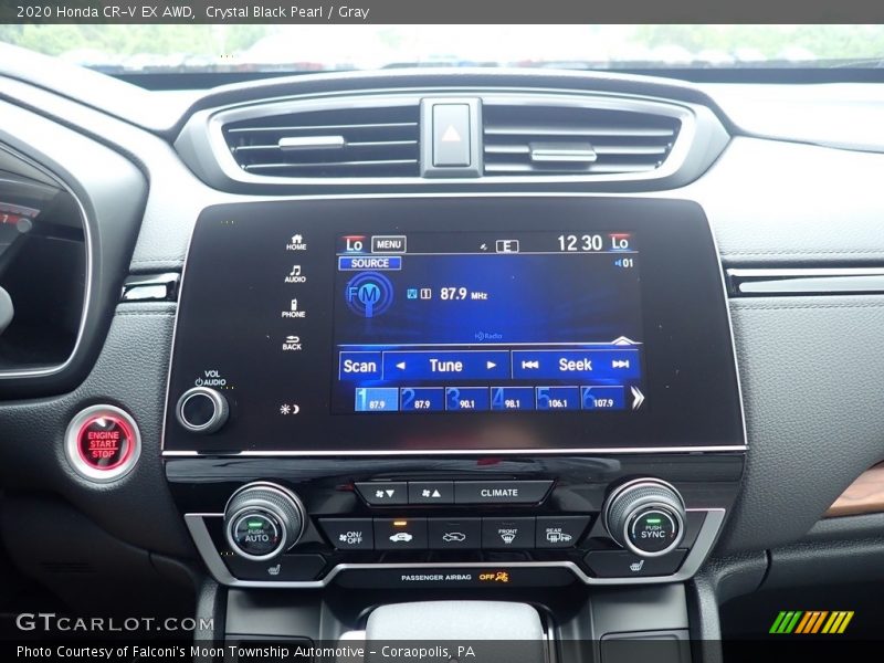 Crystal Black Pearl / Gray 2020 Honda CR-V EX AWD