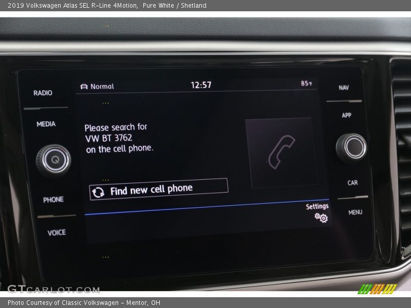 Pure White / Shetland 2019 Volkswagen Atlas SEL R-Line 4Motion