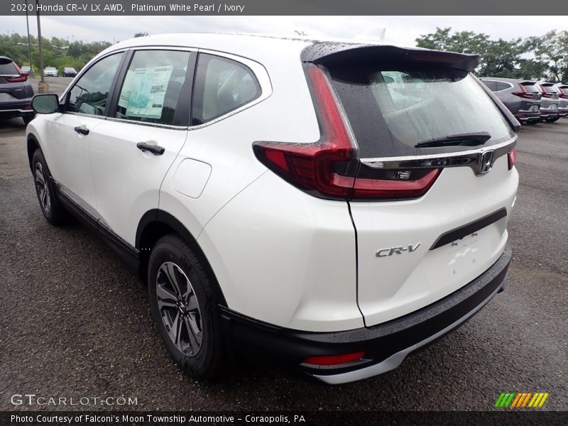 Platinum White Pearl / Ivory 2020 Honda CR-V LX AWD