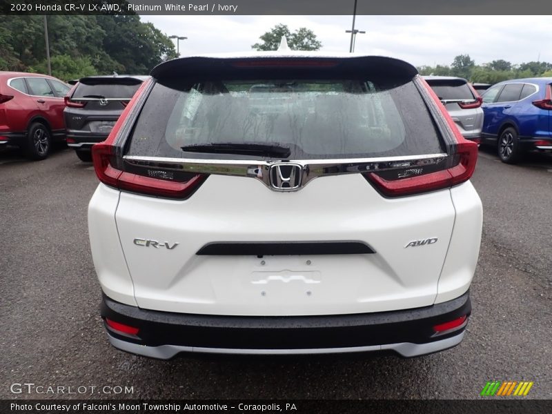 Platinum White Pearl / Ivory 2020 Honda CR-V LX AWD