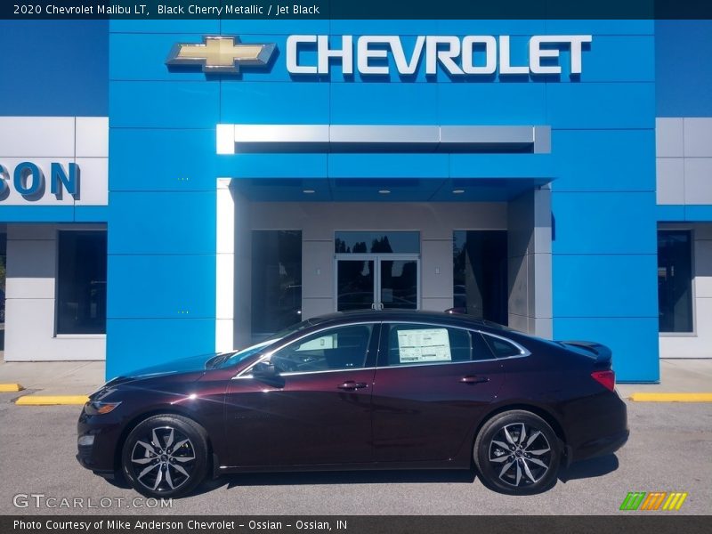 Black Cherry Metallic / Jet Black 2020 Chevrolet Malibu LT