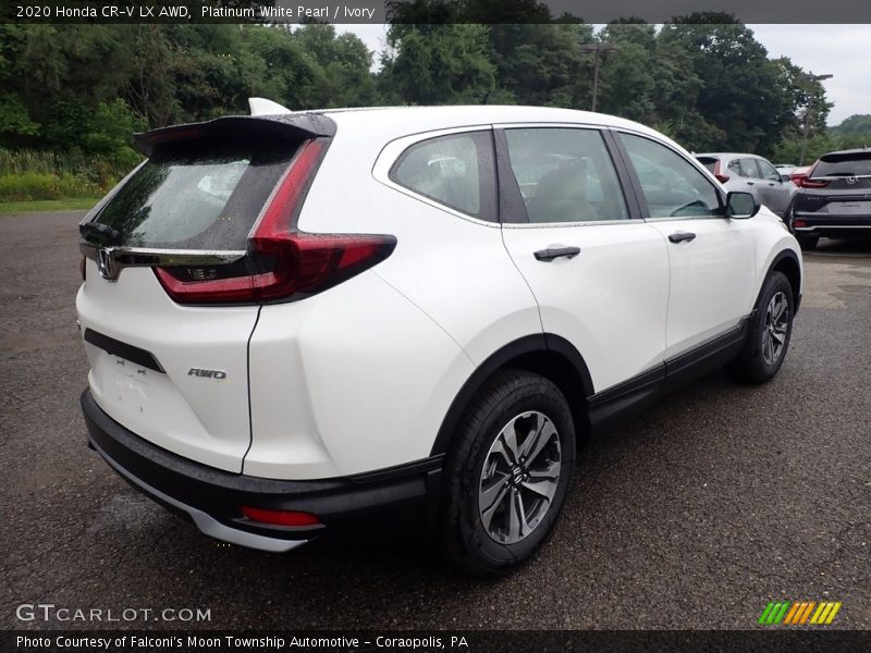Platinum White Pearl / Ivory 2020 Honda CR-V LX AWD
