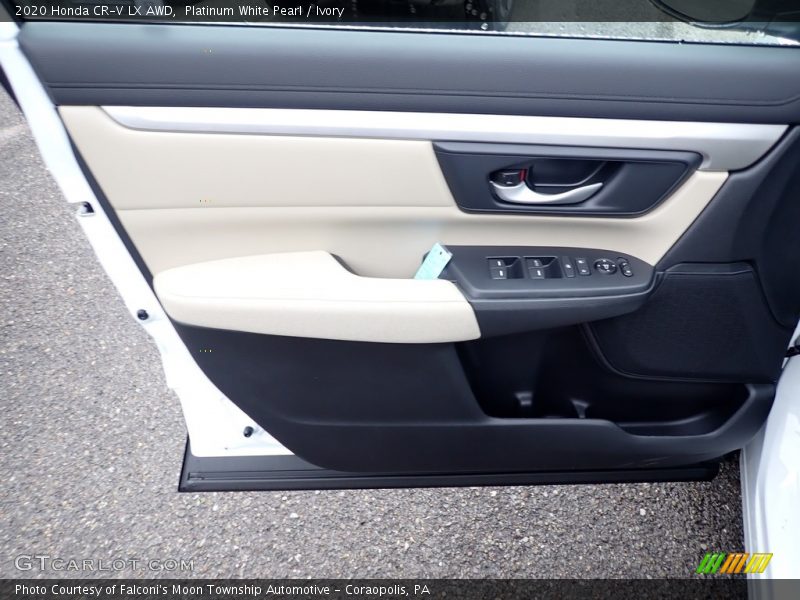 Platinum White Pearl / Ivory 2020 Honda CR-V LX AWD