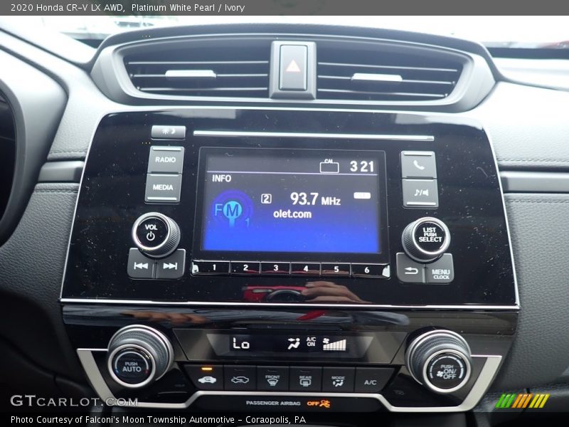 Platinum White Pearl / Ivory 2020 Honda CR-V LX AWD