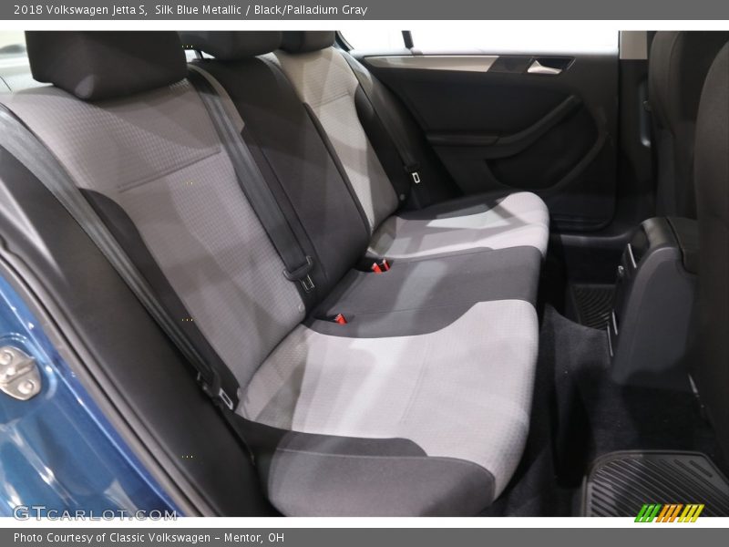 Silk Blue Metallic / Black/Palladium Gray 2018 Volkswagen Jetta S