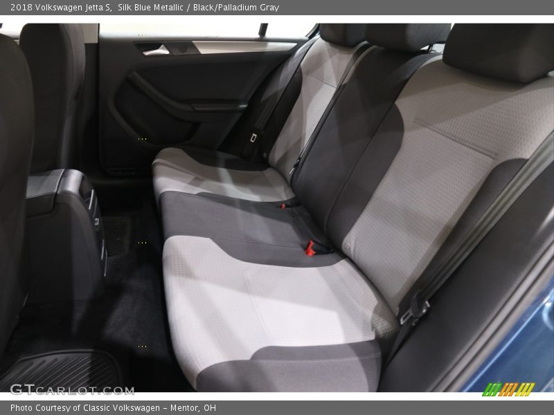 Silk Blue Metallic / Black/Palladium Gray 2018 Volkswagen Jetta S