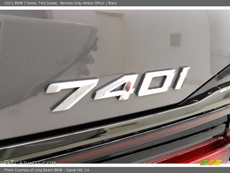Bernina Gray Amber Effect / Black 2021 BMW 7 Series 740i Sedan