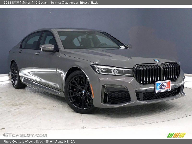 Bernina Gray Amber Effect / Black 2021 BMW 7 Series 740i Sedan