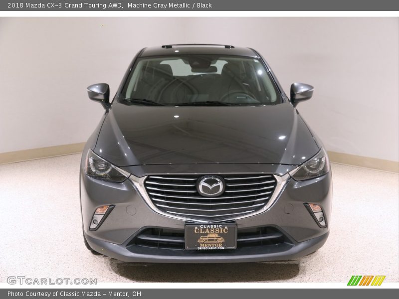 Machine Gray Metallic / Black 2018 Mazda CX-3 Grand Touring AWD
