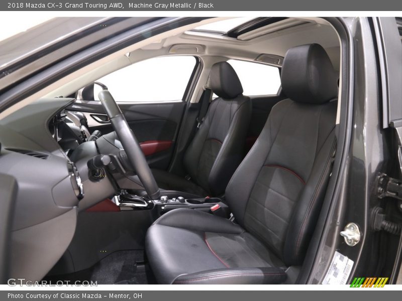 Machine Gray Metallic / Black 2018 Mazda CX-3 Grand Touring AWD