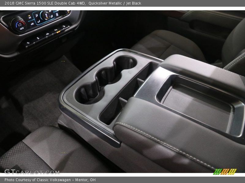 Quicksilver Metallic / Jet Black 2018 GMC Sierra 1500 SLE Double Cab 4WD