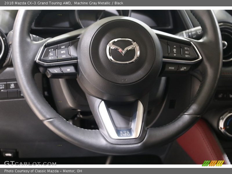 Machine Gray Metallic / Black 2018 Mazda CX-3 Grand Touring AWD