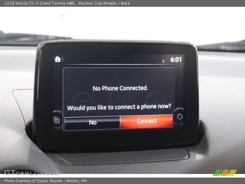 Machine Gray Metallic / Black 2018 Mazda CX-3 Grand Touring AWD