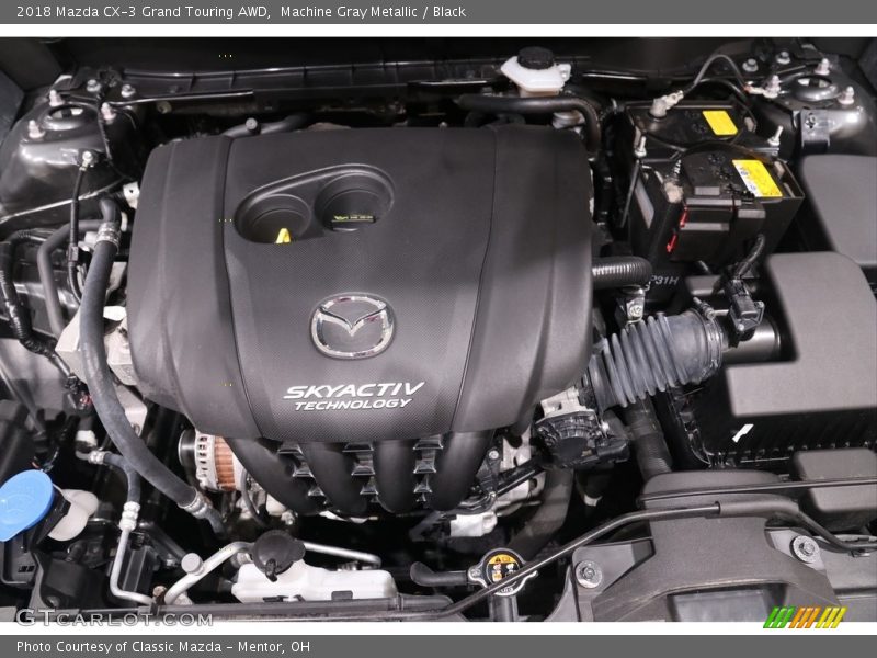 Machine Gray Metallic / Black 2018 Mazda CX-3 Grand Touring AWD
