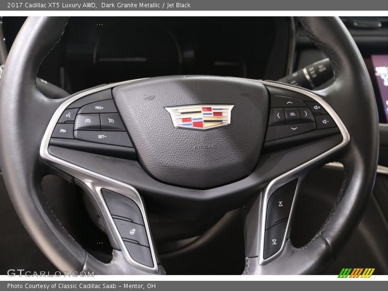 Dark Granite Metallic / Jet Black 2017 Cadillac XT5 Luxury AWD
