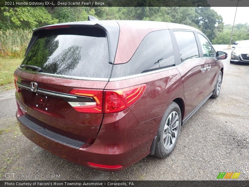 Deep Scarlet Pearl / Beige 2021 Honda Odyssey EX-L