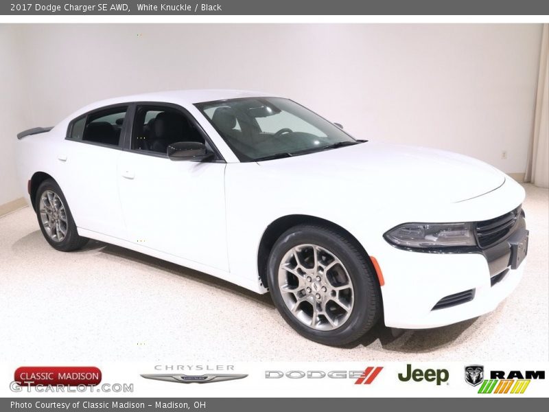 White Knuckle / Black 2017 Dodge Charger SE AWD