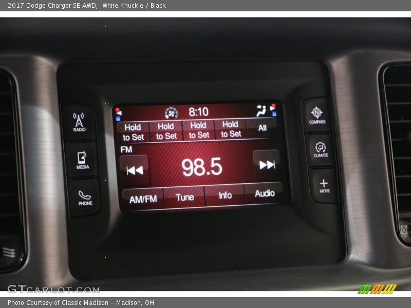 White Knuckle / Black 2017 Dodge Charger SE AWD