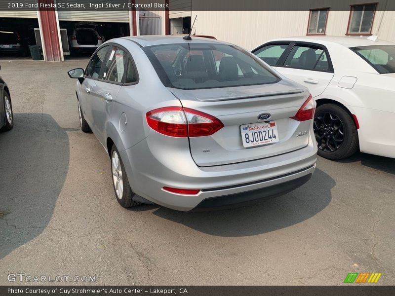 Ingot Silver / Charcoal Black 2019 Ford Fiesta SE Sedan