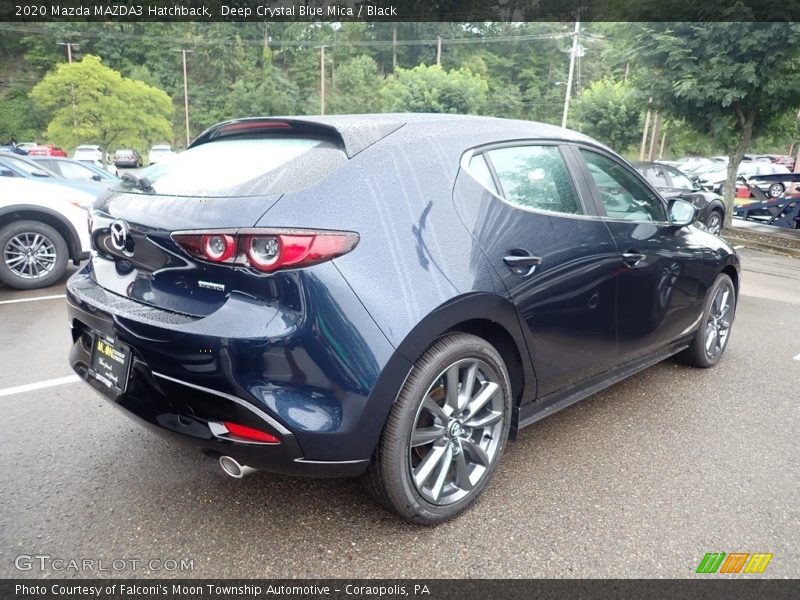 Deep Crystal Blue Mica / Black 2020 Mazda MAZDA3 Hatchback