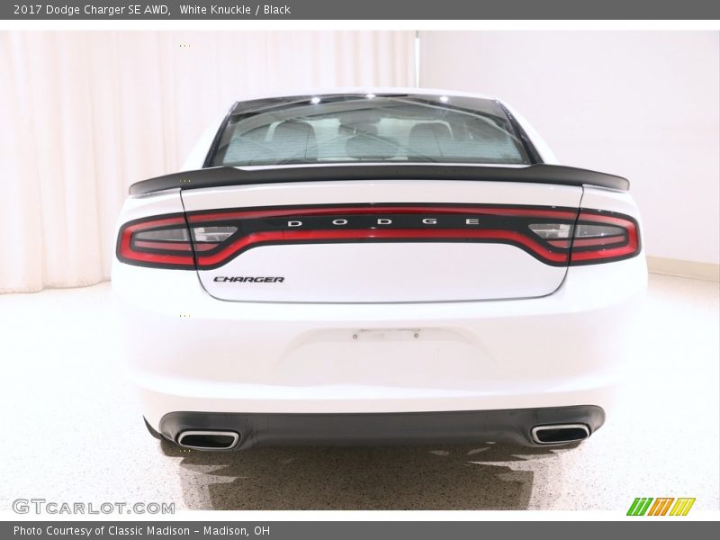 White Knuckle / Black 2017 Dodge Charger SE AWD