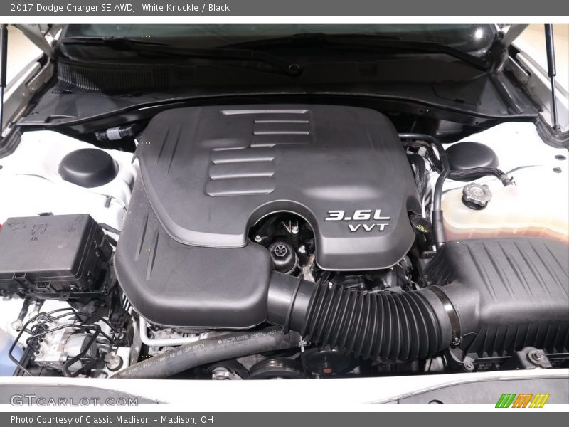 White Knuckle / Black 2017 Dodge Charger SE AWD