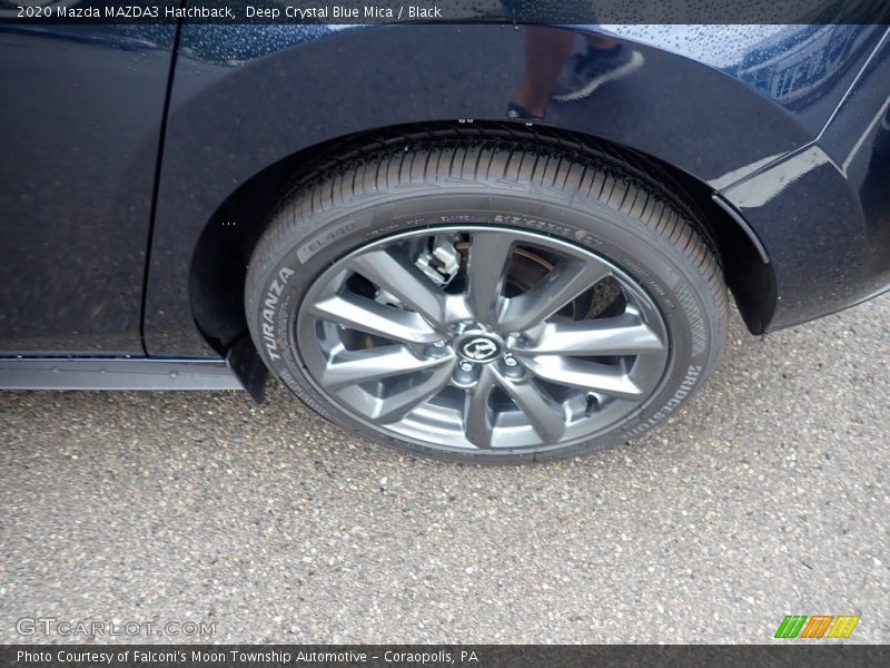 Deep Crystal Blue Mica / Black 2020 Mazda MAZDA3 Hatchback