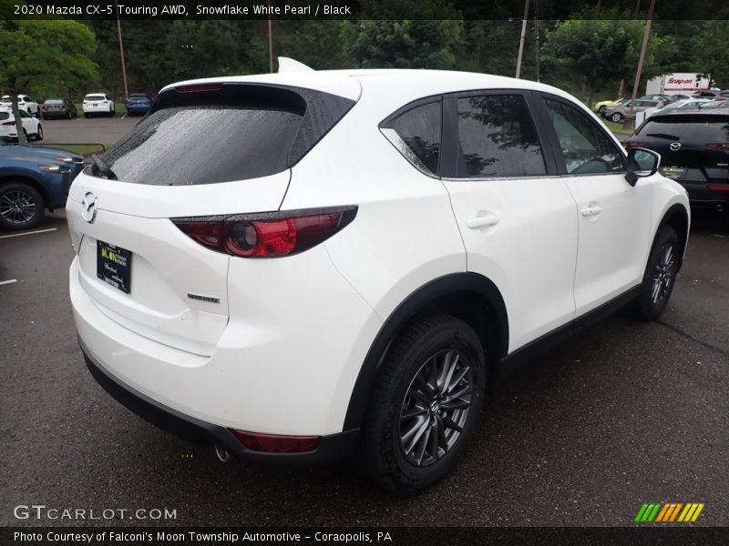 Snowflake White Pearl / Black 2020 Mazda CX-5 Touring AWD