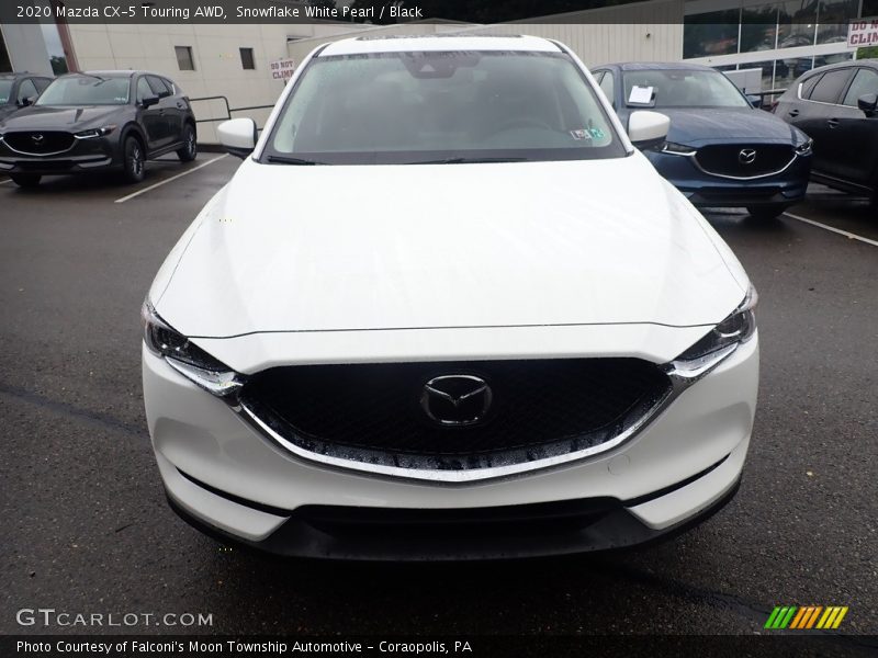 Snowflake White Pearl / Black 2020 Mazda CX-5 Touring AWD