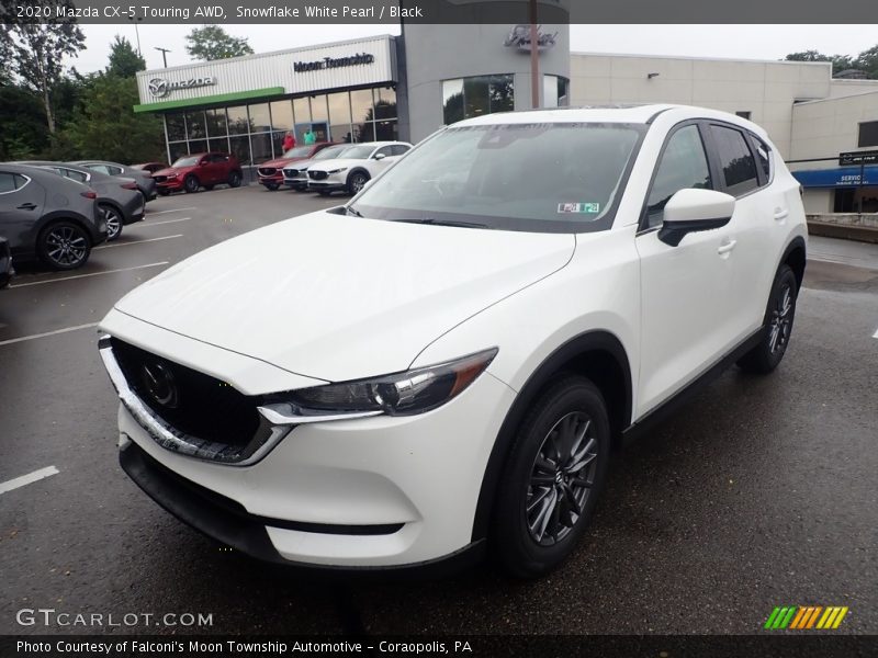 Snowflake White Pearl / Black 2020 Mazda CX-5 Touring AWD