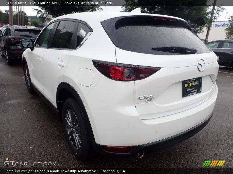 Snowflake White Pearl / Black 2020 Mazda CX-5 Touring AWD
