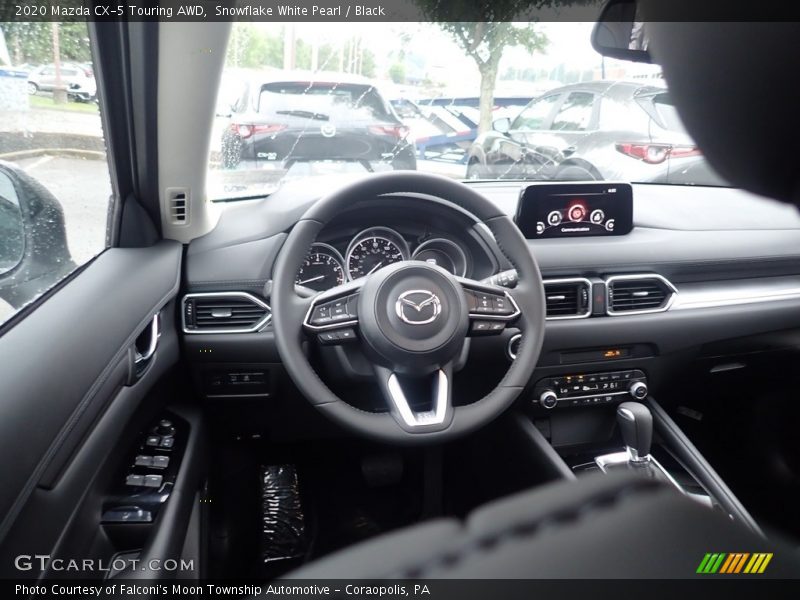 Snowflake White Pearl / Black 2020 Mazda CX-5 Touring AWD