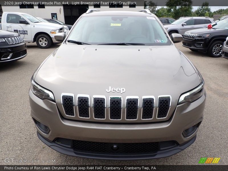 Light Brownstone Pearl / Ski Gray/Black 2020 Jeep Cherokee Latitude Plus 4x4