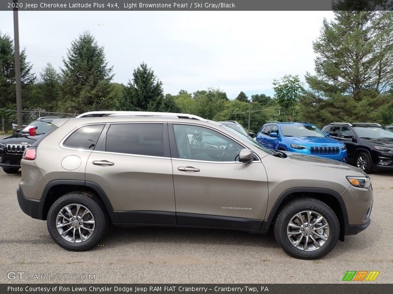 Light Brownstone Pearl / Ski Gray/Black 2020 Jeep Cherokee Latitude Plus 4x4