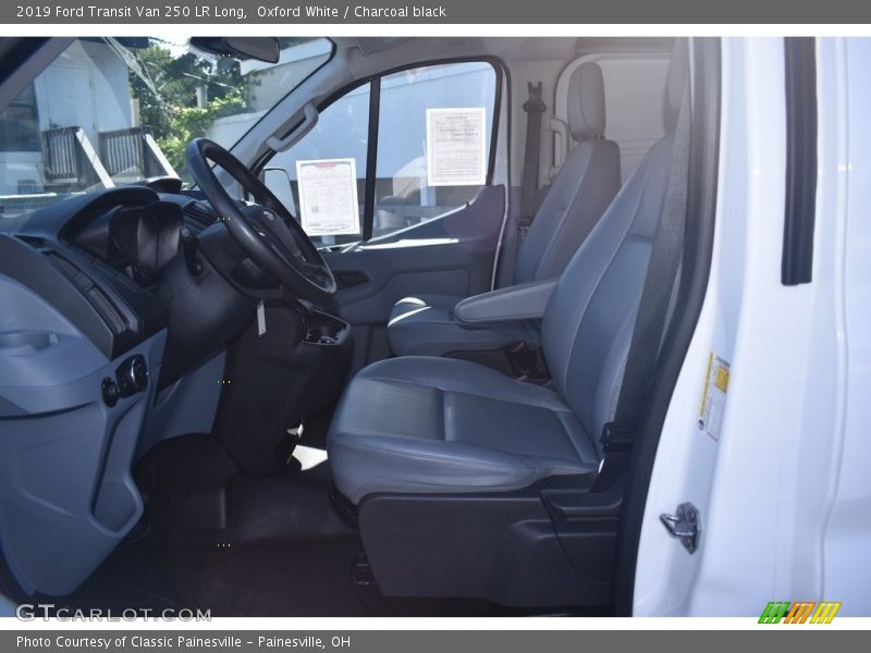 Oxford White / Charcoal black 2019 Ford Transit Van 250 LR Long