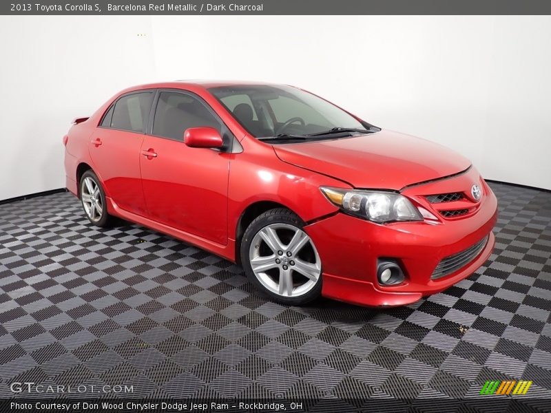 Barcelona Red Metallic / Dark Charcoal 2013 Toyota Corolla S