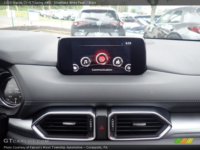 Snowflake White Pearl / Black 2020 Mazda CX-5 Touring AWD