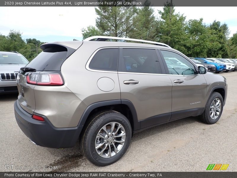 Light Brownstone Pearl / Ski Gray/Black 2020 Jeep Cherokee Latitude Plus 4x4