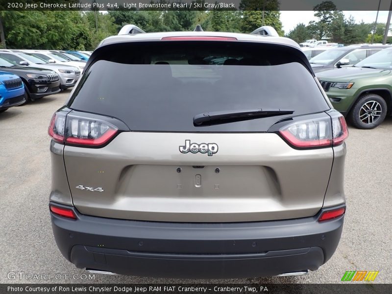 Light Brownstone Pearl / Ski Gray/Black 2020 Jeep Cherokee Latitude Plus 4x4