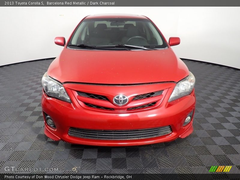 Barcelona Red Metallic / Dark Charcoal 2013 Toyota Corolla S