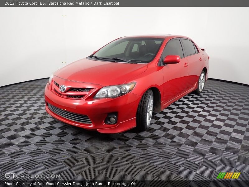 Barcelona Red Metallic / Dark Charcoal 2013 Toyota Corolla S