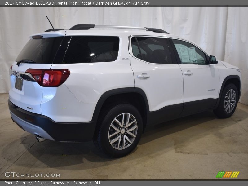 White Frost Tricoat / Dark Ash Gray/Light Ash Gray 2017 GMC Acadia SLE AWD