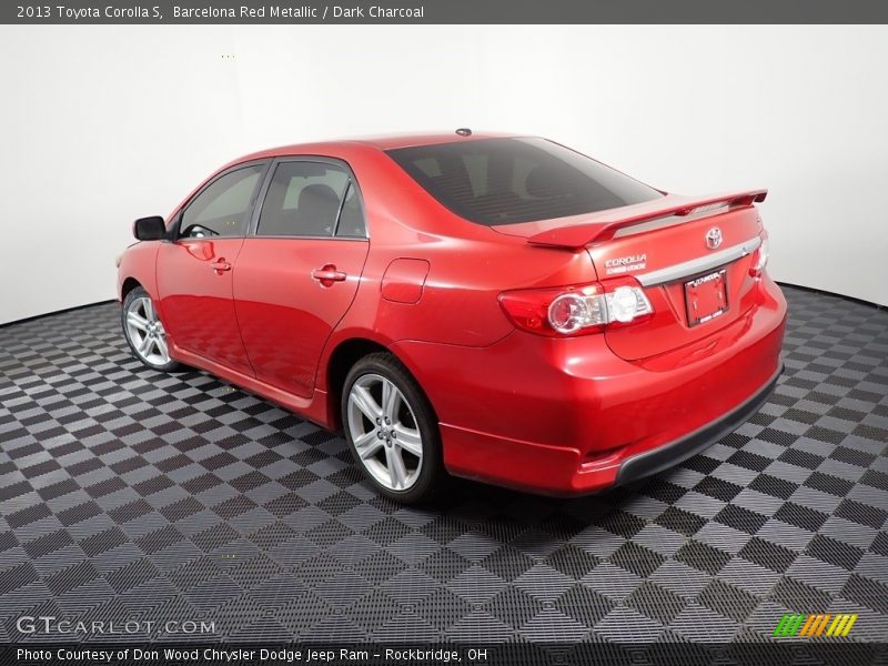 Barcelona Red Metallic / Dark Charcoal 2013 Toyota Corolla S