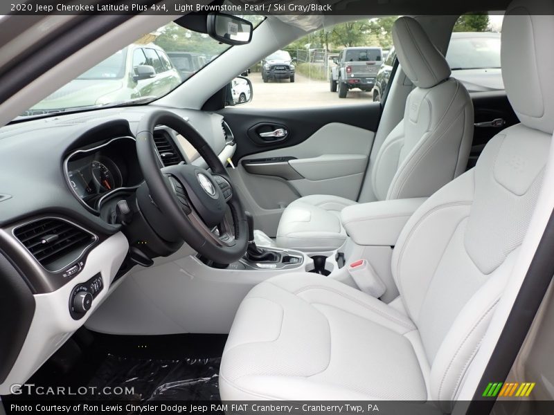 Light Brownstone Pearl / Ski Gray/Black 2020 Jeep Cherokee Latitude Plus 4x4