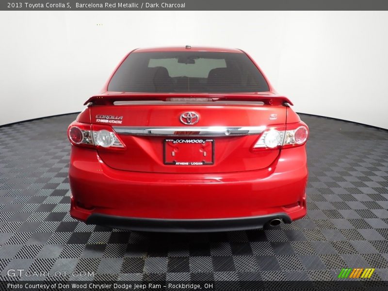 Barcelona Red Metallic / Dark Charcoal 2013 Toyota Corolla S