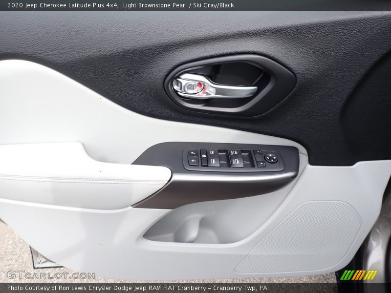 Light Brownstone Pearl / Ski Gray/Black 2020 Jeep Cherokee Latitude Plus 4x4